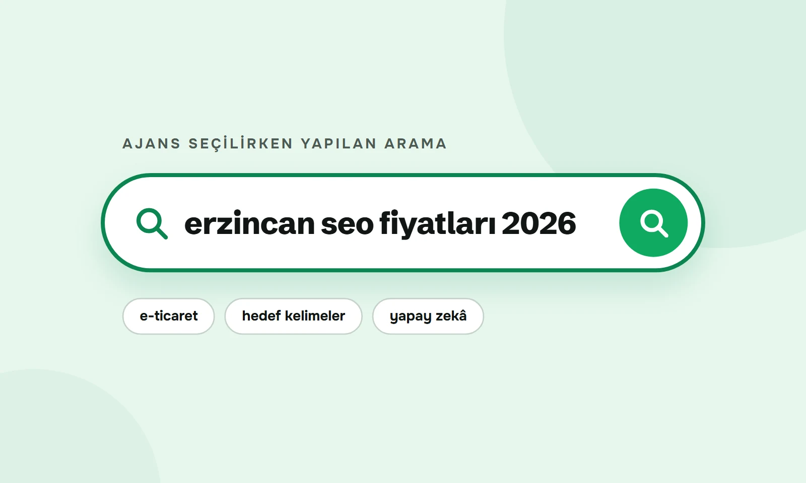 Erzincan SEO fiyatları 2026 araması